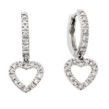 *Fine Jewelry, 14KT White Gold, 0.55CT Diamond Earrings
