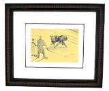 Toulouse-Lautrec (After) ''Voltige'' Rare Museum Framed 21x18 Ltd. Edition 332/350