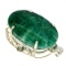 APP: 11.7k Fine Jewelry Designer Sebastian 338.41CT Oval Cut Green Beryl and Sterling Silver Pendant