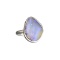 APP: 0.9k Fine Jewelry 9.77CT Free Form Blue Boulder Brown Opal And Sterling Silver Ring