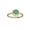 APP: 1.3k Fine Jewelry Designer Sebastian 14KT Gold, 0.87CT Green Emerald And Diamond Ring