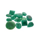 APP: 7.5k 100.03CT Various Shapes Green Emeral Parcel - Great Investment-