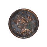 Rare 1853 Large Cent Coin