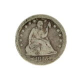 1855 Liberty Seated Arrows At Date Quarter Dollar Coin
