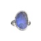 APP: 0.9k Fine Jewelry 6.06CT Free Form Blue-Green Boulder Brown Opal And Sterling Silver Ring