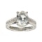 APP: 1.2k Fine Jewelry Designer Sebastian, 2.20CT Aquamarine And White Topaz Sterling Silver Ring