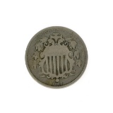 Rare 1867 Shield Nickel Coin