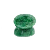 APP: 5k 66.76CT Oval Cut Green Emerald Gemstone