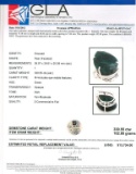 APP: 13.7k Fine Jewelry Designer Sebastian 330.55CT Pear Cut Emerald and Sterling Silver Pendant