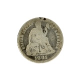 1891 Liberty Seated Dime Coin