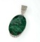 APP: 2k 44.12CT Oval Cut Green Beryl and Sterling Silver Pendant