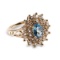 APP: 1.5k 14 kt. Gold, 2.11CT Topaz And White Sapphire Ring