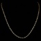 *Fine Jewelry 14KT Gold, 2.0GR, 18'' Corrugated Oval Chain