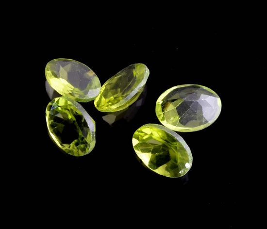 APP: 1.3k 6.58CT Oval Cut Green Peridot Parcel