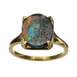 APP: 1.8k 14 kt. Gold, Natural Form Boulder Opal Ring