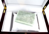 APP: 12.2k 1,324.00CT Rectangle Cut Light Green Jade Gemstone