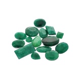 APP: 7.5k 100.20CT Various Shapes Green Emeral Parcel- Great Investment-