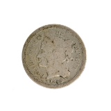 1853-O Liberty Seated Arrows At Date, Rays Around Eagle Half Dollar Coin