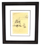 Toulouse-Lautrec (After) ''Clownesse Et Cochon'' Rare Museum Framed 19x22 Ltd. Edition 332/350