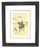 Toulouse-Lautrec (After) ''Amazone'' Rare Museum Framed 18x22 Ltd. Edition 332/350