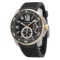 *Cartier Men's Calibre De Cartier Stainless Steel Case, Rubber Strap, Scratch Resistant Watch