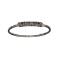 APP: 0.6k Fine Jewelry 18KT White Gold, Round Cut Black Diamond Ring