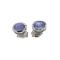 APP: 0.5k Fine Jewelry 2.06CT Oval Cut Cabochon Tanzanite And Sterling Silver Earrings