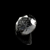 APP: 0.4k 0.52CT Round Cut Rare Black Diamond Gemstone