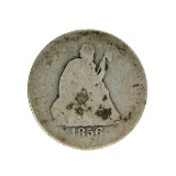 1856-O Liberty Seated Quarter Dollar Coin