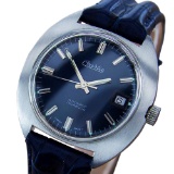 *Courtie Vintage Swiss Stainless Steel Automatic 1970s Mens Dress Watch