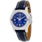 *Breitling Women's Colt Stainless Steel Case, Leather Strap, Blue Dial Scratch Resistant Watch
