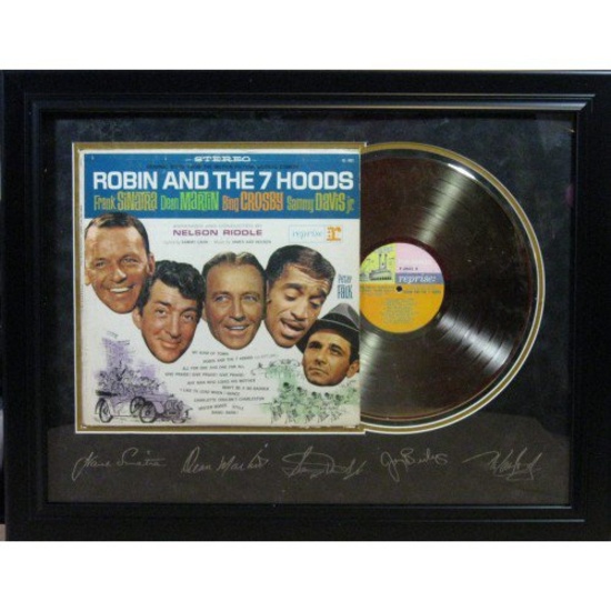 Robin & the 7 Hoods Engraved Gold Record
