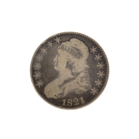 1821 Capped Bust Half Dollar Coin