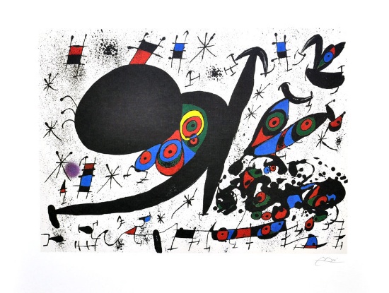 JOAN MIRO (After) Homage To Joan Pratt Print, 361 of 500