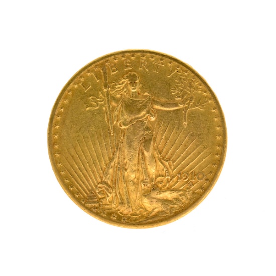 1910 $20 St. Gaudens U.S. Gold Coin