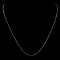 *Fine Jewelry 14KT White Gold, 3.6GR, 18'' Double Bead Chain