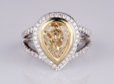 APP: 28.7k *Fine Jewelry 14 kt. Two Tone Gold, And 3.47CT Diamond Ring
