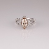 APP: 12.9k *14 kt. Two Tone Gold, 1.73CT Diamond Ring