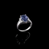 APP: 12.1k Fine Jewelry 14kt White Gold, 5.31CT Tanzanite And Diamond Ring