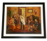 Lee Dubin- Framed Lithograph-Signature ''Doctors Office''