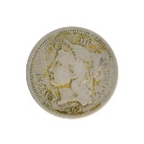1865 Three-Cent Nickel Coin
