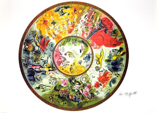 MARC CHAGALL (After) Paris Opera Ceiling Print, 76 of 500