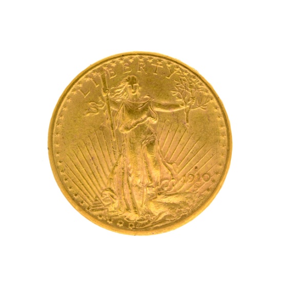 1910-S $20 St. Gaudens U.S. Gold Coin