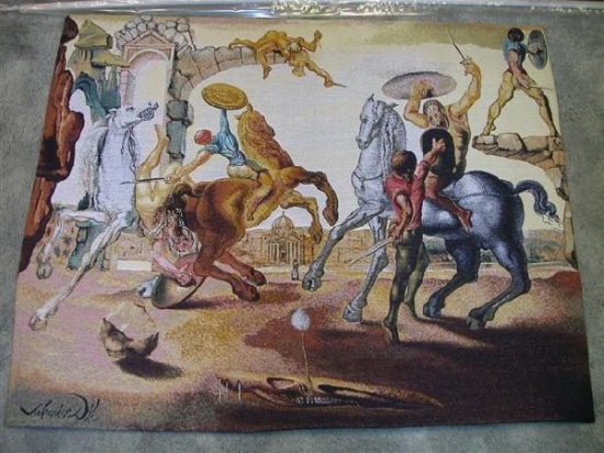 Dali Tapestry - Battle Around a Dandelion