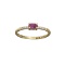 APP: 0.6k Fine Jewelry 14KT Gold, 0.29CT Red Ruby And Diamond Ring