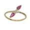 APP: 0.8k Fine Jewelry 14KT Gold, 0.53CT Ruby And Diamond Ring