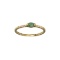 APP: 0.6k Fine Jewelry 14KT Gold, 0.15CT Green Emerald And Diamond Ring