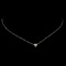 *Fine Jewelry 14KT White Gold Singapore With Puffed Heart 1.4GM. 16'' Necklace