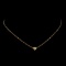 *Fine Jewelry 14KT Gold Singapore With Puffed Heart 1.4GM. 16'' Necklace
