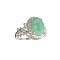 APP: 1.1k Fine Jewelry 3.95CT Green Emerald And Sterling Silver Ring